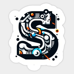 Letter S design graffity style Sticker